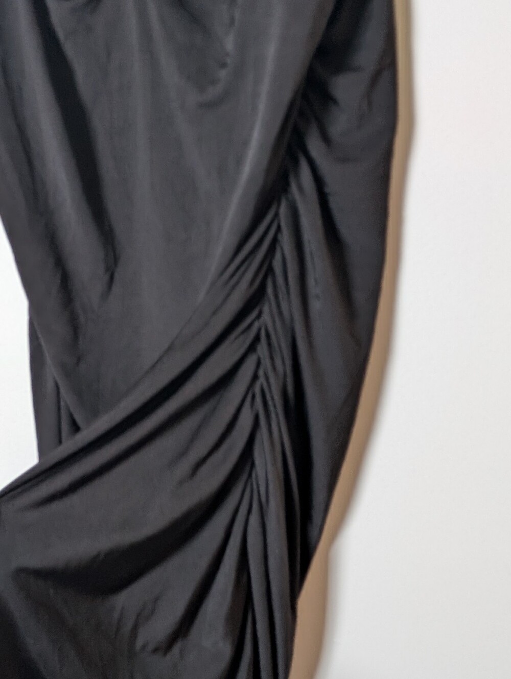 Charlotte Russe Black Ruched Slip Mini Dress NWT - Picture 5 of 6